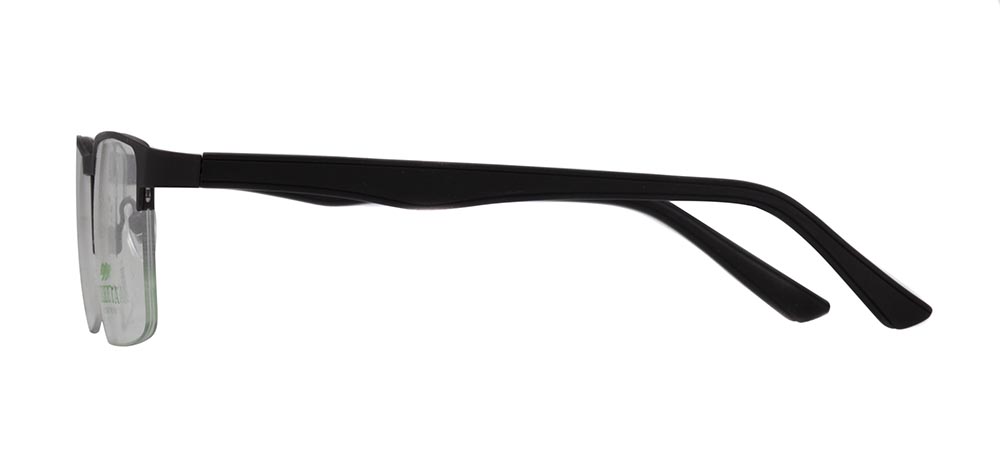 CARETTA Eyeglasses Teenage,Adult Man Rectangular Half Framed Metal Unfiltered CRTTA 7850-C.M06